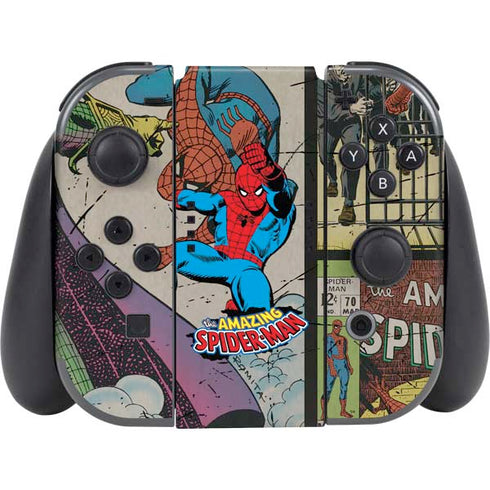 Marvel Classic Comics Amazing Spider-Man Collage  Nintendo Skins